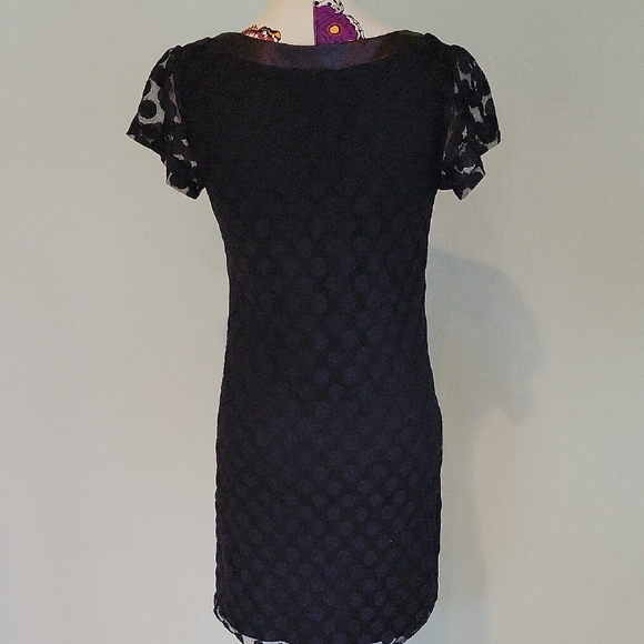 Enfocus Studio Black and White Sheath Mini Dress Short Sleeve - Picture 4 of 10